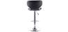 Buy Swivel Chromed Metal Curved Back Bar Stool - Height Adjustable Black 49743 in the Europe