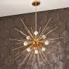 Buy Lydia 9 bulbs hanging lamp  - Metal Gold 59328 - prices