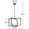 Buy Robson 4 bulbs pendant lamp - Metal Gold 59330 - in the EU