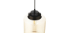 Buy Mikelo pendant lamp - Metal and crystal Black 59331 - in the EU