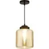Buy Mikelo pendant lamp - Metal and crystal Black 59331 - in the EU