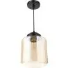 Buy Mikelo pendant lamp - Metal and crystal Black 59331 at MyFaktory