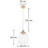 Buy Alessia pendant lamp - Crystal and metal Transparent 59342 home delivery