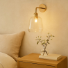 Buy Alessia wall lamp - Crystal and metal Transparent 59343 - prices