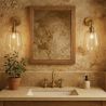 Buy Alessia wall lamp - Crystal and metal Transparent 59343 in the Europe