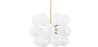 Buy Jacobella 18 bulbs suspension lamp - Metal and glass White 59344 - prices