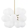 Buy Jacobella 18 bulbs suspension lamp - Metal and glass White 59344 at MyFaktory