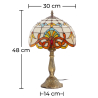 Buy Tiffany table lamp - Crystal Multicolour 59350 in the Europe