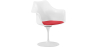 Buy Dining Chair with Armrests - White Swivel Chair - Tulipan Red 59259 - in the EU