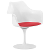 Buy Dining Chair with Armrests - White Swivel Chair - Tulipan Red 59259 in the Europe