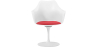 Buy Dining Chair with Armrests - White Swivel Chair - Tulipan Red 59259 at MyFaktory