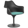 Buy Dining Chair with Armrests - Black Swivel Chair - Tulipa Turquoise 59260 - in the EU