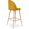 Buy Fabric Upholstered Stool - Scandinavian Design - 73cm - Bennett Yellow 59356 with a guarantee