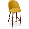 Buy Fabric Upholstered Stool - Scandinavian Design - 76cm - Bennett Yellow 59357 at MyFaktory