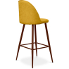 Buy Fabric Upholstered Stool - Scandinavian Design - 73cm - Bennett Yellow 59357 with a guarantee