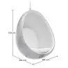 Buy Suspension Ele Chair - Coloured shell - Fabric Light grey 59352 home delivery