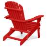 Buy Adirondack Garden Chair - Wood Red 59415 home delivery