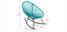Buy Acapulco Rocking Chair - Black legs  Light green 59411 - in the EU