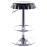Buy Swivel Chromed Metal Bottle Cap Bar Stool - Height Adjustable White 49737 - in the EU