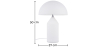 Buy Frey Desk Lamp - White Glass White 13291 with a guarantee