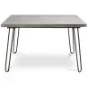 Buy Dining table style Hairpin legs Hanna Industrial 120x90 -- Wood and metal  Grey 59464 - prices