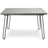 Buy 120x90 Hanna Industrial dining table style Hairpin legs - Wood and metal Grey 59464 - prices