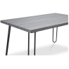 Buy 120x90 Hanna Industrial dining table style Hairpin legs - Wood and metal Grey 59464 home delivery