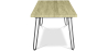 Buy 150x90 Holly Industrial dining table with Hairpin legs - Wood and metal Natural wood 59465 home delivery