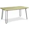 Buy 150x90 Holly Industrial dining table with Hairpin legs - Wood and metal Natural wood 59465 - in the EU