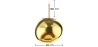 Buy Lava Design pendant lamp - Acrylic  Gold 59486 at MyFaktory