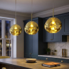 Buy Lava Design pendant lamp - Acrylic  Gold 59486 at MyFaktory