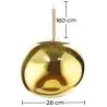 Buy Lava Design pendant lamp - Acrylic  Gold 59486 with a guarantee