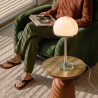 Buy Bauha Desk Lamp - Chrome Copper/Opal Glass White 13292 with a guarantee