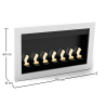 Buy Contemporary Wall-Mounted Ethanol Fireplace - VPF-FD50-WHITE White 17140 - prices