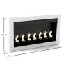 Buy Contemporary Wall-Mounted Ethanol Fireplace - VPF-FD50-WHITE White 17140 home delivery
