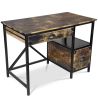 Buy Wooden Desk with Drawers - Industrial Design - Nash Natural wood 59280 in the Europe