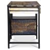 Buy Wooden Desk with Drawers - Industrial Design - Nash Natural wood 59280 home delivery
