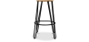 Buy Hairpin Bar Stool 66cm - Light wood and metal Black 59500 in the Europe
