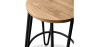 Buy Hairpin Bar Stool 66cm - Light wood and metal Black 59500 - in the EU