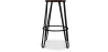 Buy Hairpin Bar Stool 66cm - Dark wood and metal Light grey 59501 in the Europe