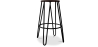 Buy Hairpin Bar Stool 66cm - Dark wood and metal Light grey 59501 - in the EU