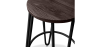 Buy Hairpin Bar Stool 66cm - Dark wood and metal Light grey 59501 with a guarantee