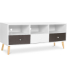 Buy Wooden TV Stand - Scandinavian Design -Quenby  Grey 59654 - prices