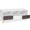 Buy Wooden TV Stand - Scandinavian Design -Quenby  Grey 59654 at MyFaktory