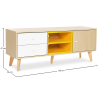 Buy Wooden TV Stand - Scandinavian Design - Erica  Yellow 59657 at MyFaktory