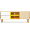 Buy Wooden TV Stand - Scandinavian Design - Erica  Yellow 59657 - in the EU