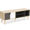 Buy Wooden TV Stand - Scandinavian Design - Freya  Grey 59659 at MyFaktory