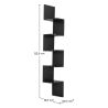 Buy Wall Shelf Scandinavian Style with 5 Shelves – Wood Black 59642 - in the EU