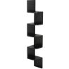 Buy Wall Shelf Scandinavian Style with 5 Shelves – Wood Black 59642 - in the EU
