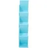 Buy Wooden Bookshelf - Modern Design - Vanu Blue 59643 at MyFaktory